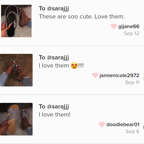 𝙇𝙖𝙨𝙩 𝙎𝙞𝙯 6💎Blk Diamond Embellished Sandal - Picture 5 of 7